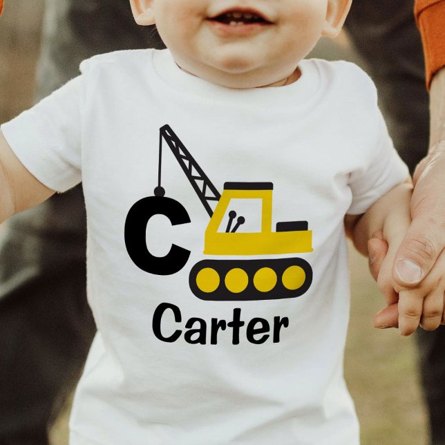 Pour Bébé Petit Garçon de la grue de construction T-shirt pe (Créateur téléchargé)