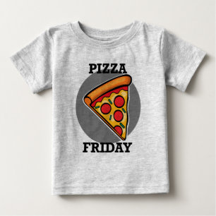 Pour Bébé Pizza Friday Design - Baby Fine Jersey T-Shirt
