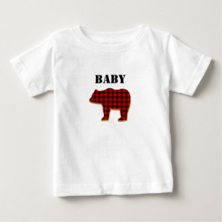 Pour Bébé Plaid de Buffalo du T-shirt de l'enfant d'ours de