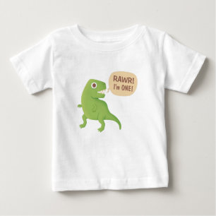 Pour Bébé Premier anniversaire, Rawr! J'ai 1 an, T-Shirt béb