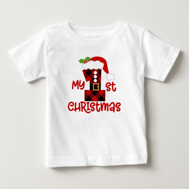 Pour Bébé Premier T-shirt de Noël (Devant)
