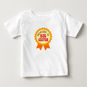 Pour Bébé Promu au T-shirt de la grande soeur Long Sleft Gir