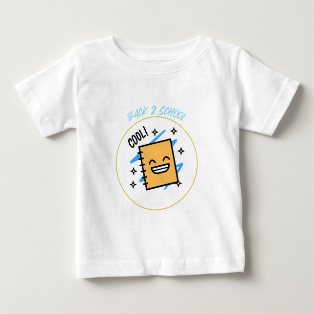 Pour Bébé Retour 2 École Cool début T-shirt (Devant)