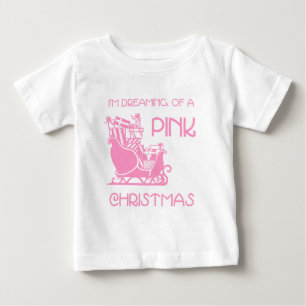 Pour Bébé Rêvant le rose - long T-shirt de douille d'enfant