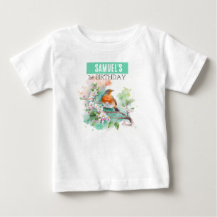 Pour Bébé Robin Spring Vibes - T-shirt 1er anniversaire