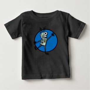 POUR BÉBÉ ROBOT DE DESSIN FUNNY TODDLER GRAPHIQUE T-SHIRT