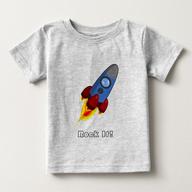 Pour Bébé Rocket/roche il T-shirt (infantile) (Devant)