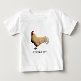POUR BÉBÉ ROOSTER RISE-N-SHINE PHOTO BABY T-SHIRT