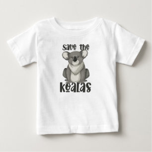 Pour Bébé Sauvez le T-shirt Koalas