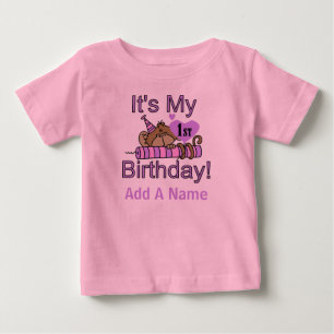 Pour Bébé Singe avec le ęr T-shirt d'anniversaire de bougie