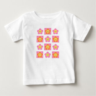 Pour Bébé smiley flower baby t-shirt