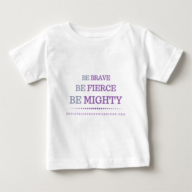 Pour Bébé Soyez T-shirt infantile courageux (Devant)