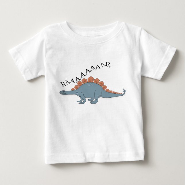 Pour Bébé Stegosaurus - Baby Fine Jersey T-shirt  (Devant)
