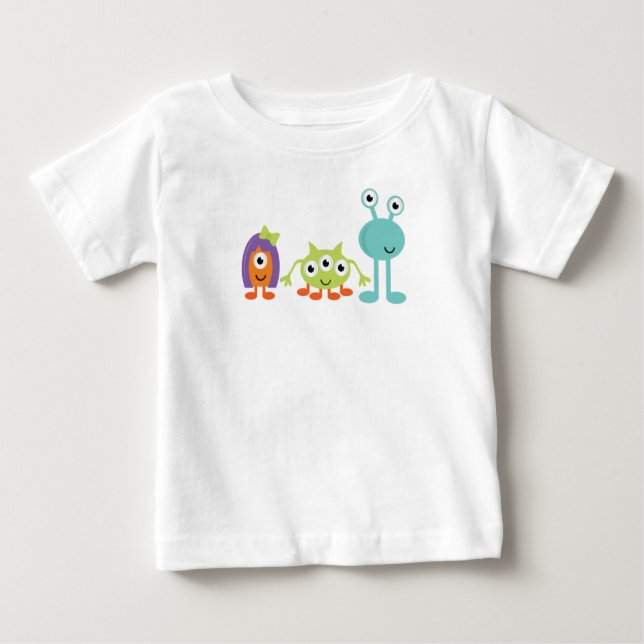 Pour Bébé T-shirt Aliens de l'espace (Devant)