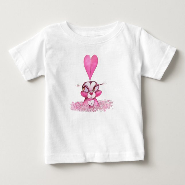 Pour Bébé T-shirt amour lapin (Devant)