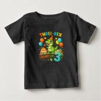 T-Shirt Anniversaire Tout-Petit – Trois Jolis Dino