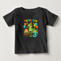 T-Shirt Anniversaire Tout-Petit – Trois Jolis Dino