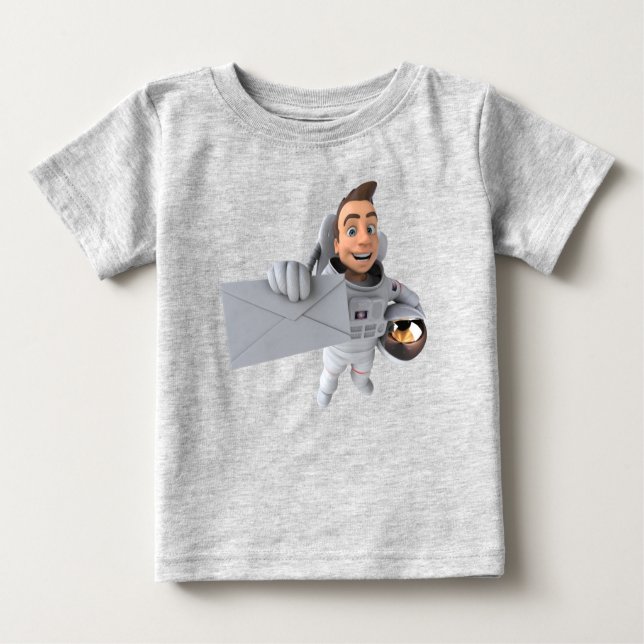 Pour Bébé T-shirt Astronaut 3D Universe Adorables (Devant)