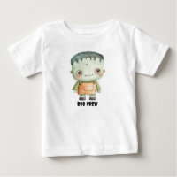 T-shirt "Boo Crew" personnalisé avec Frankenstein