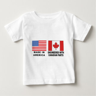 Pour Bébé T-shirt canadien américain