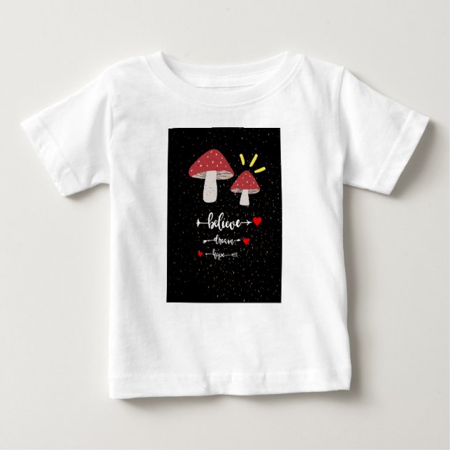 Pour Bébé T-shirt champignon mignon  (Devant)