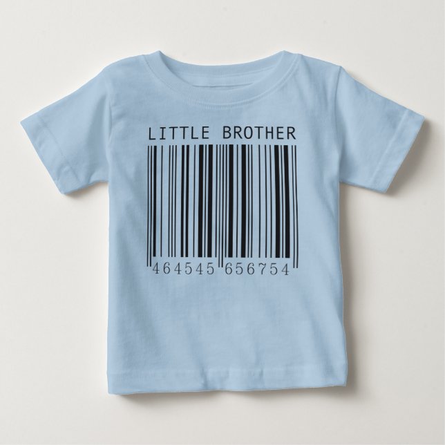 Pour Bébé T-shirt Code-barres Petit Frère (Devant)