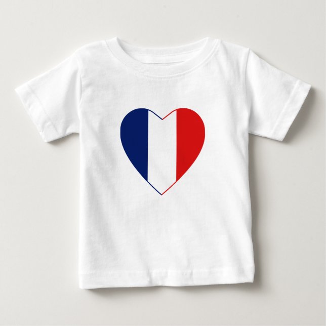 Pour Bébé T-shirt Coeur du drapeau Guyane (Devant)