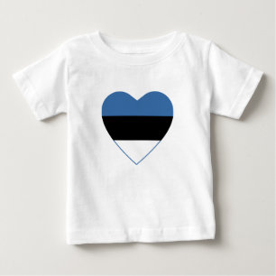 Pour Bébé T-shirt Coeur estonien