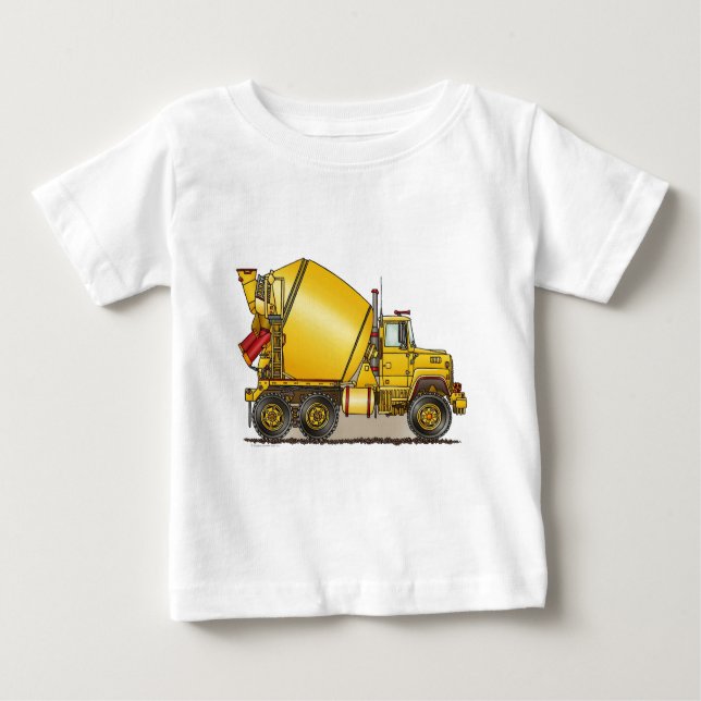 Pour Bébé T-shirt concret de nourrisson de camion (Devant)