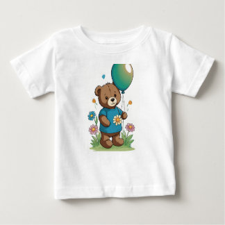 Pour Bébé T-Shirt Cosy Ours dans le pré