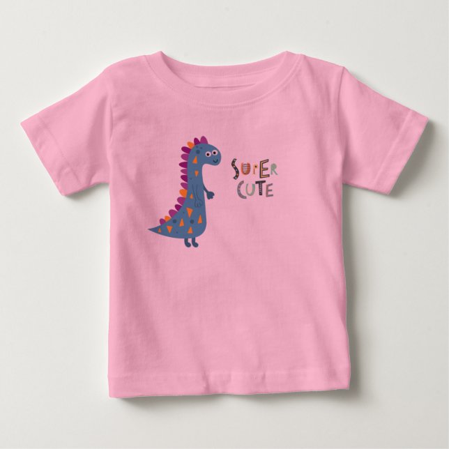 Pour Bébé T-shirt Cutie Dinosaur Baby (Devant)