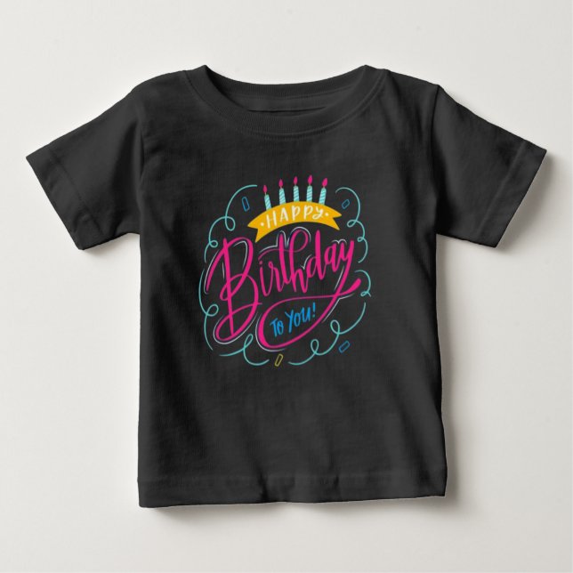 Pour Bébé T-shirt d'anniversaire (Devant)