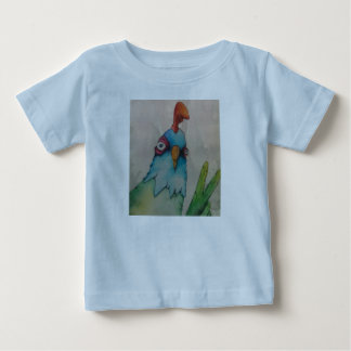 Pour Bébé t-shirt de baseball de poule en bas