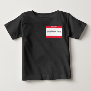 Pour Bébé T-shirt de la balise de nom
