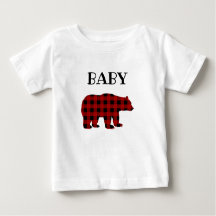T-shirt de l'ours de bambou plaid de Buffalo