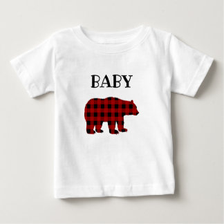 Pour Bébé T-shirt de l'ours de bambou plaid de Buffalo