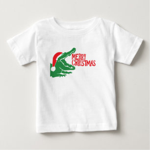 Pour Bébé T-shirt de Noël de l'alligator