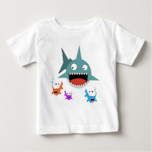 Pour Bébé T-shirt de nourrisson d'amusement de requin