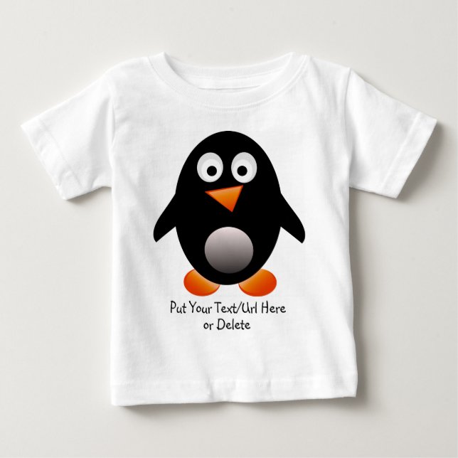 Pour Bébé T-shirt de nourrisson de pingouin (Devant)