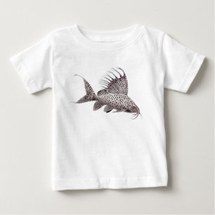 Pour Bébé T-shirt de nourrisson de poisson-chat de