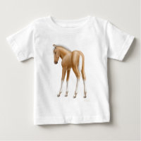 T-shirt de nourrisson de poulain de palomino