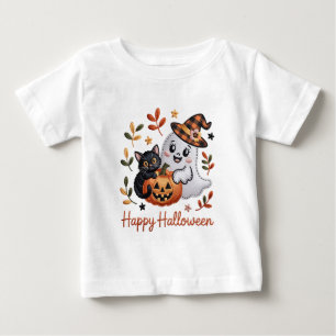 Pour Bébé T-shirt d'Halloween mignon - Broderie Whimsical