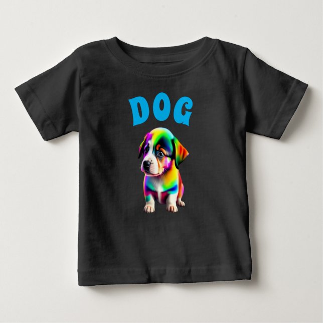 Pour Bébé T-shirt dog multicolor (Devant)