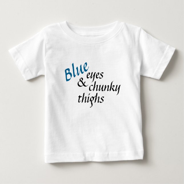 Pour Bébé T-shirt d'yeux bleus (Devant)