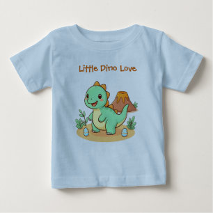 Pour Bébé T-shirt en coton avec un joli dinosaure