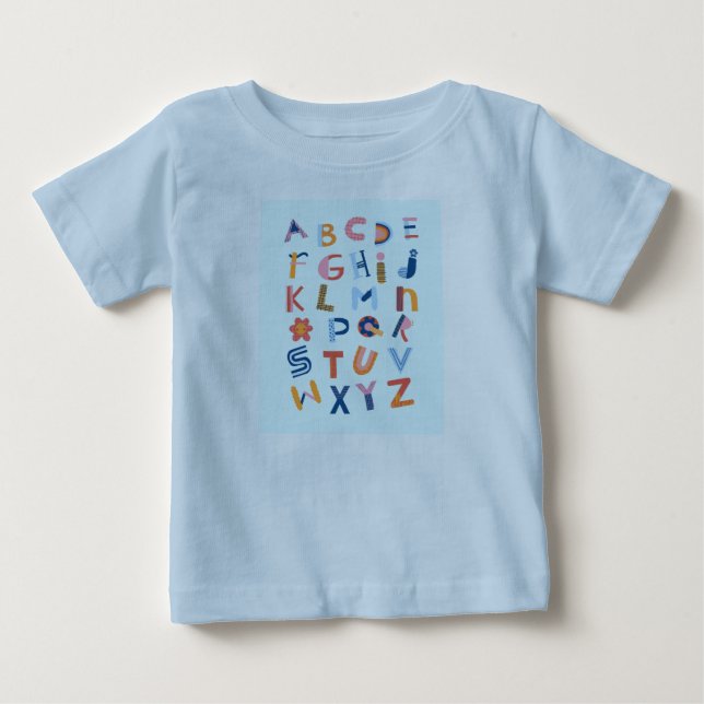 Pour Bébé T-shirt enfant alphabet anglais (Devant)
