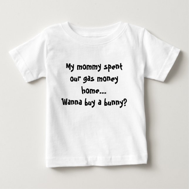 Pour Bébé T-shirt enfant argent lapin (Devant)