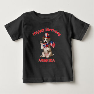 Pour Bébé T-Shirt Enfant Chiots Whippet (2i) Patriotique