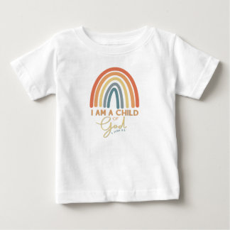 Pour Bébé T-shirt Enfant de Dieu avec Rainbow Design