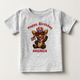 Pour Bébé T-Shirt Enfant Patriotique avec Élan (5h)